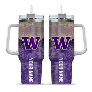 customized washington huskies chevron stripe purple curved tumbler best selling.webp