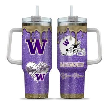 customized washington huskies heart helmet motif purple curved tumbler best selling.webp