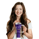 customized washington huskies hexagon armor purple curved tumbler best selling.webp