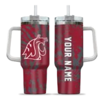 customized washington state cougars burst swirl crimson curved tumbler best selling.webp