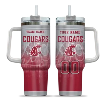customized washington state cougars gradient dots crimson curved tumbler best selling.webp