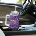personalized east carolina pirates bold diamonds purple curved tumbler best selling.webp