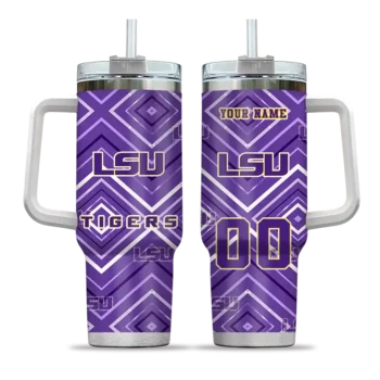 personalized lsu tigers bold diamonds purple curved tumbler best selling.webp
