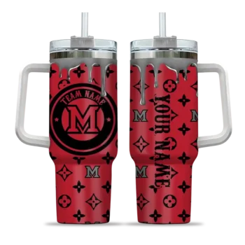 personalized miami redhawks bullseye drips red curved tumbler best selling.webp