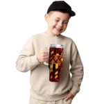 personalized minnesota golden gophers claw cut maroon black curved tumbler best selling.webp