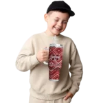 personalized mississippi state bulldogs bold diamonds maroon curved tumbler best selling.webp