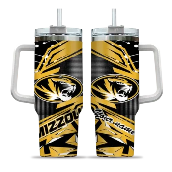 personalized missouri tigers abstract paths black curved tumbler best selling.webp