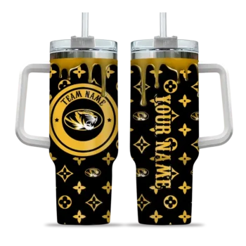 personalized missouri tigers bullseye drips black curved tumbler best selling.webp