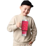 personalized nebraska cornhuskers geometric prism red curved tumbler best selling.webp