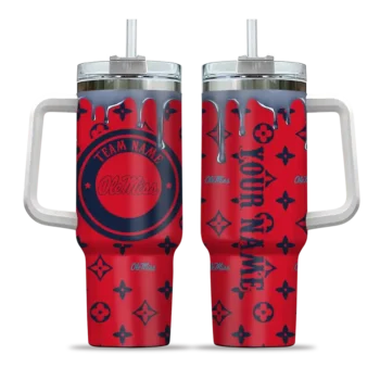 personalized ole miss rebels bullseye drips red curved tumbler best selling.webp