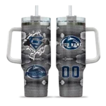 personalized penn state nittany lions superman shield blue gray curved tumbler best selling.webp