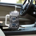 personalized penn state nittany lions superman shield blue gray curved tumbler best selling.webp