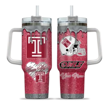 personalized temple owls heart helmet motif red curved tumbler best selling.webp