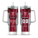 personalized temple owls hexagon armor red curved tumbler best selling.webp