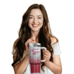 personalized troy trojans gradient dots red curved tumbler best selling.webp