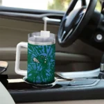 personalized tulane green wave burst swirl green curved tumbler best selling.webp
