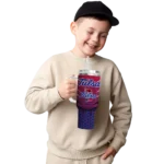 personalized tulsa golden hurricane hex texture blue curved tumbler best selling.webp