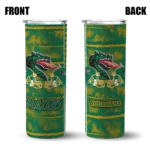 personalized uab blazers chevron patch green skinny tumbler best selling.webp