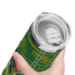 personalized uab blazers chevron patch green skinny tumbler best selling.webp