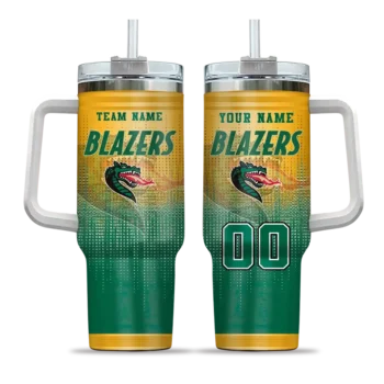 personalized uab blazers gradient dots green curved tumbler best selling.webp