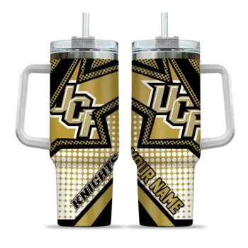 personalized ucf knights arrow burst gold curved tumbler best selling.webp