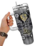 personalized ucf knights superman shield gold gray curved tumbler best selling.webp