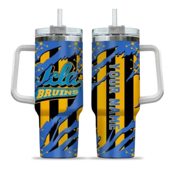 personalized ucla bruins claw cut blue black curved tumbler best selling.webp