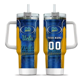 personalized ucla bruins hexagon armor blue curved tumbler best selling.webp