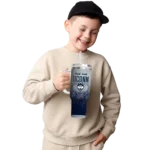 personalized uconn huskies gradient dots blue curved tumbler best selling.webp