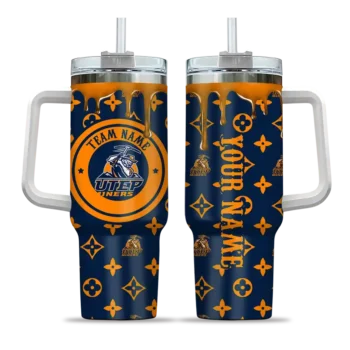 personalized utep miners bullseye drips blue curved tumbler best selling.webp