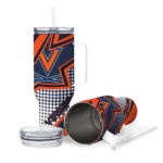 personalized virginia cavaliers arrow burst blue curved tumbler best selling.webp