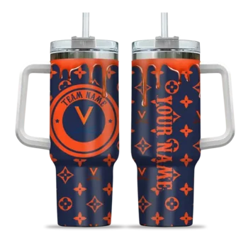 personalized virginia cavaliers bullseye drips blue curved tumbler best selling.webp