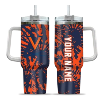 personalized virginia cavaliers burst swirl blue curved tumbler best selling.webp
