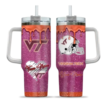 personalized virginia tech hokies heart helmet motif maroon curved tumbler best selling.webp