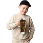 personalized western michigan broncos hexagon armor brown curved tumbler best selling.webp